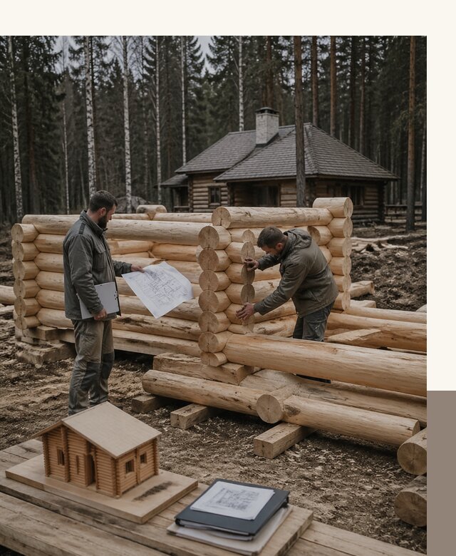 Проектирование и строительство домов из бревна в Салавате